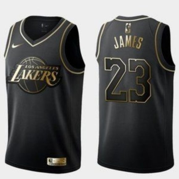 Shirts | Lakers 23 Lebron James Jersey Black Golden | Poshmark Shirts | Lakers 23 Lebron James Jersey Black Golden | Poshmark